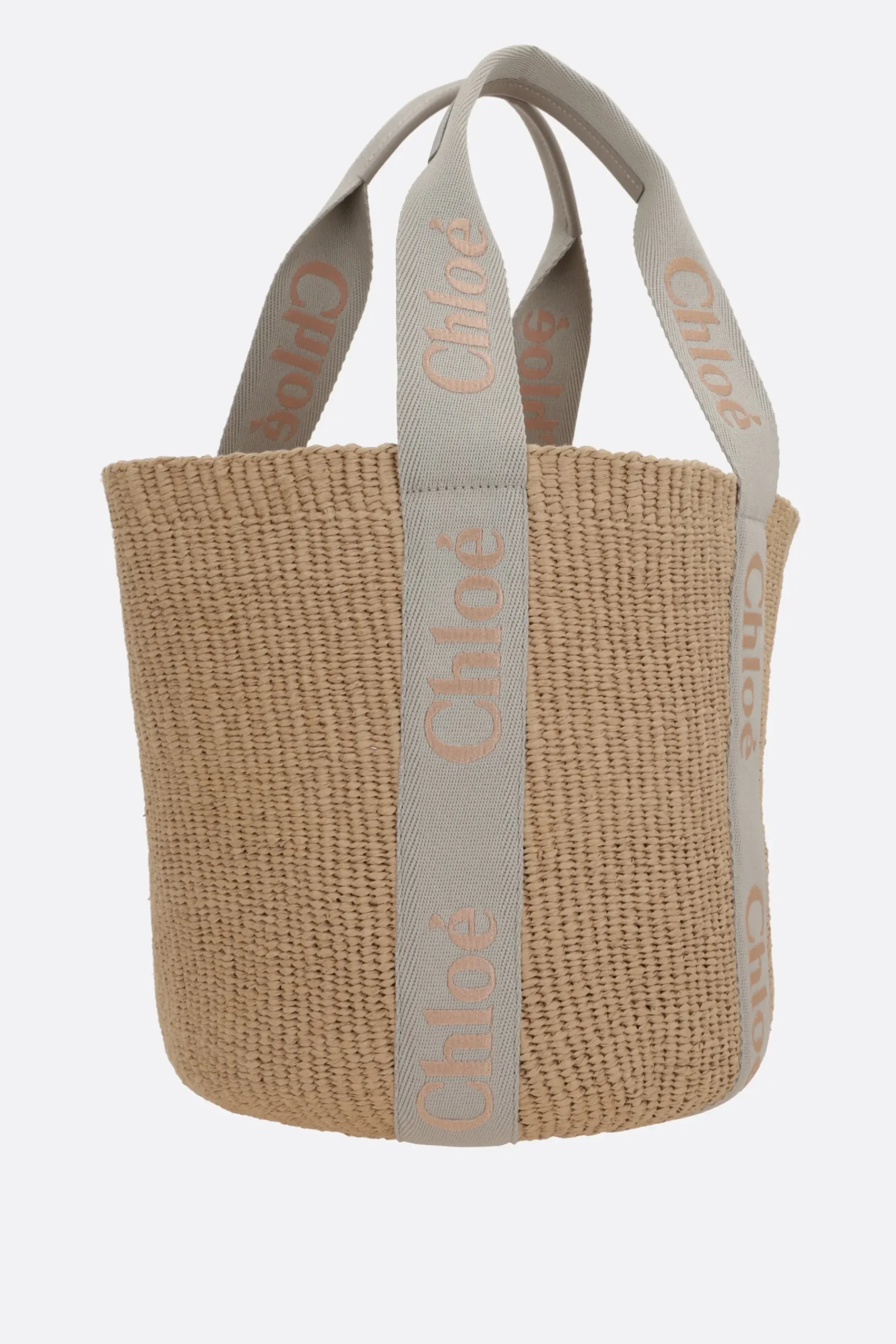 Women CHLOÉ Woody large fair-trade paper handbag
