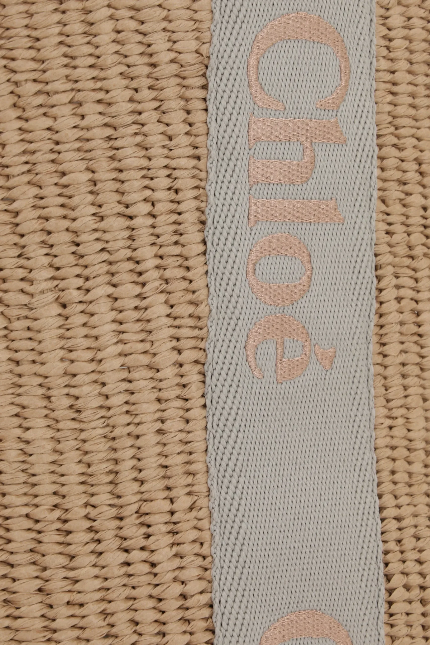 Women CHLOÉ Woody large fair-trade paper handbag