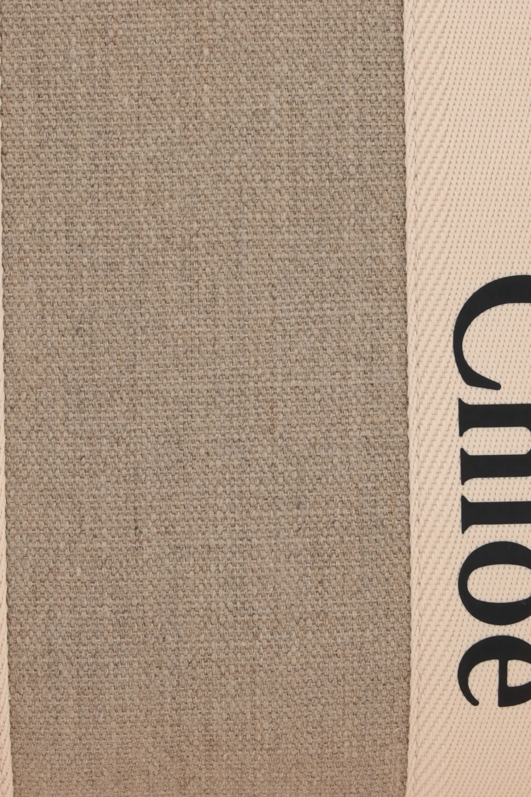 Women CHLOÉ Woody large tote bag in linen and leather