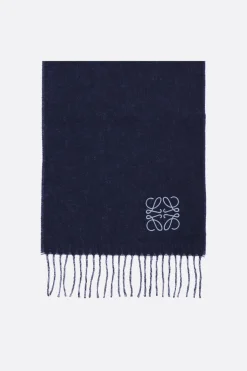 Women LOEWE wool and cashmere reversible scarf