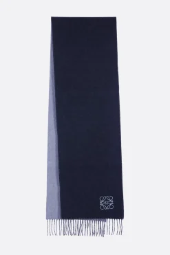 Women LOEWE wool and cashmere reversible scarf