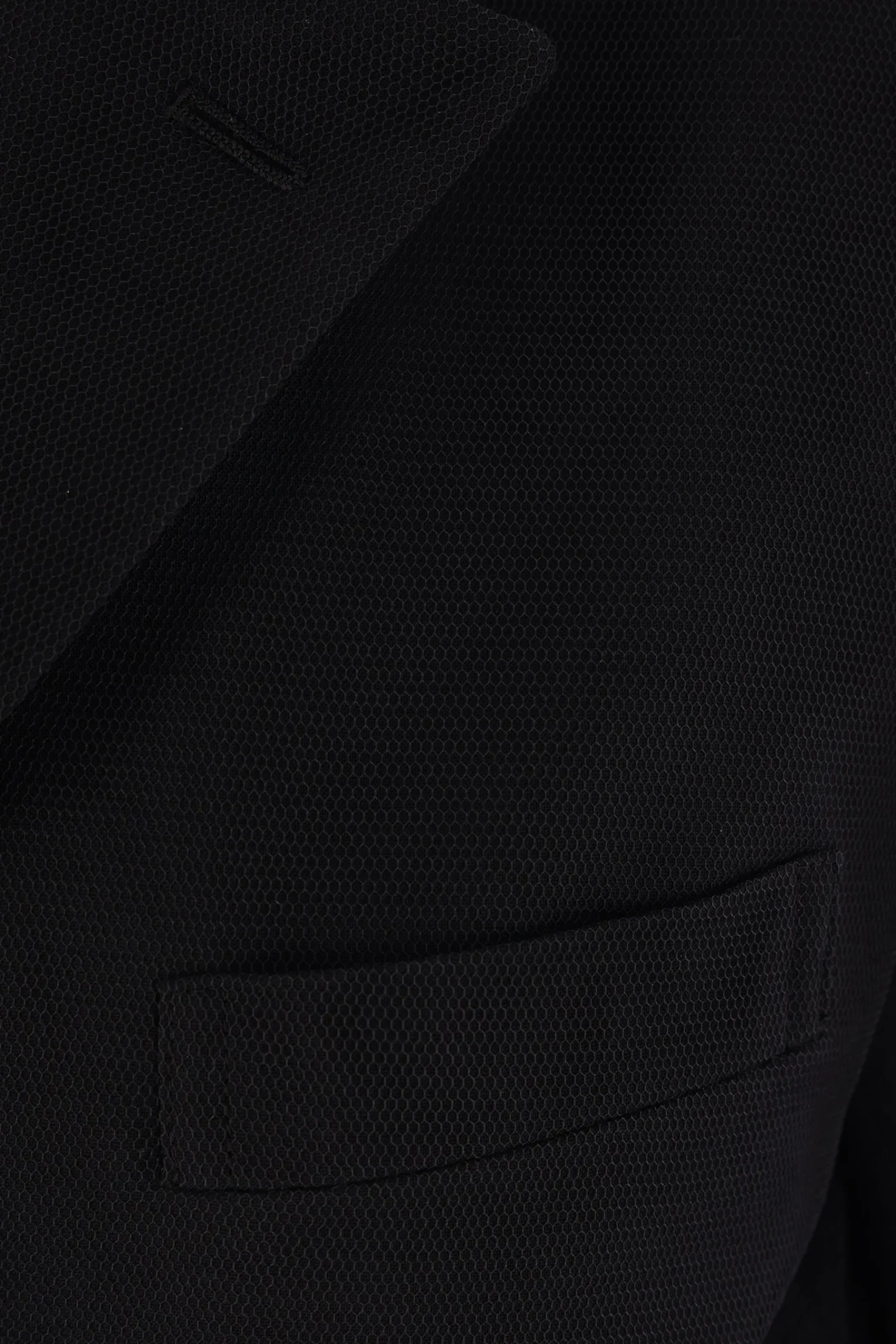 Women COMME DES GARÇONS wool and mesh jacket with destructured hem