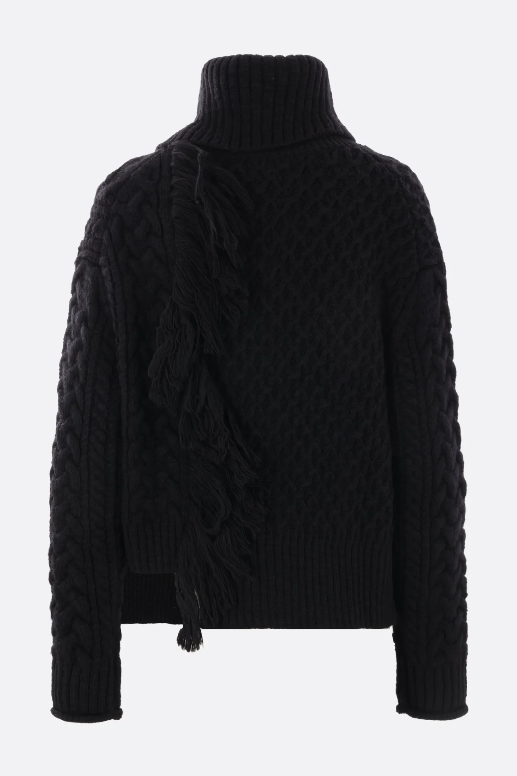 Women Y'S wool asymmetric cardigan