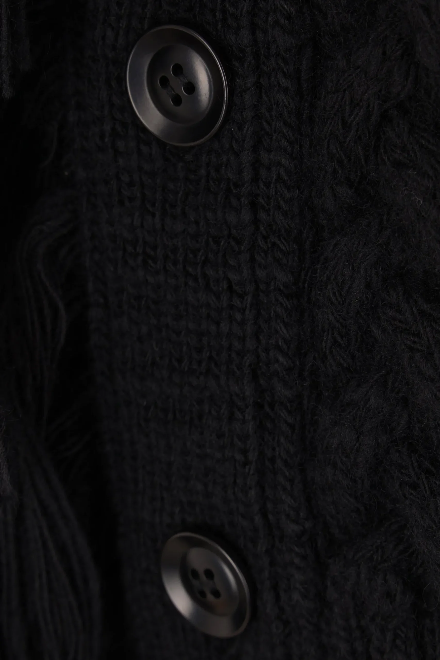 Women Y'S wool asymmetric cardigan