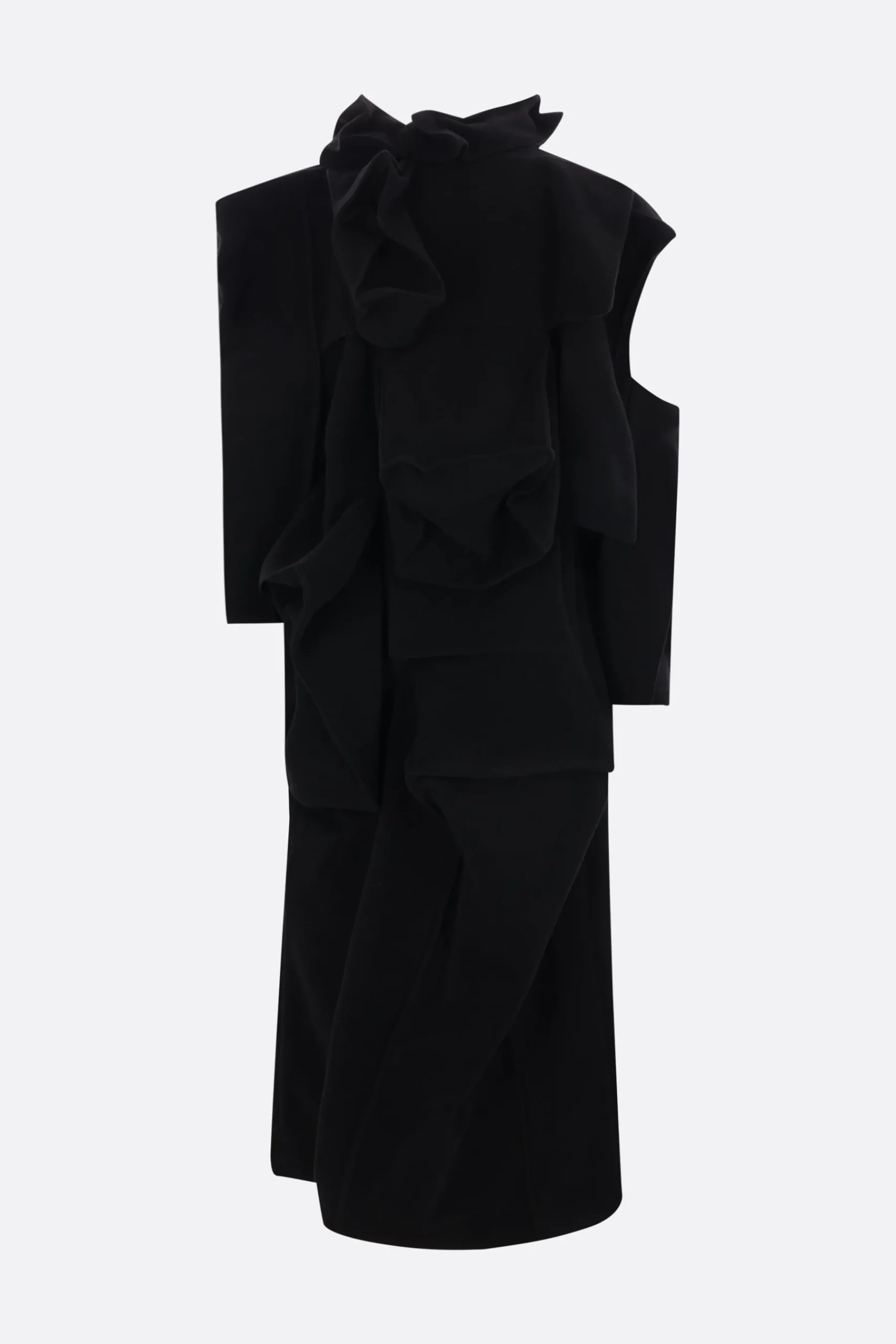 Women YOHJI YAMAMOTO wool blend destructured coat