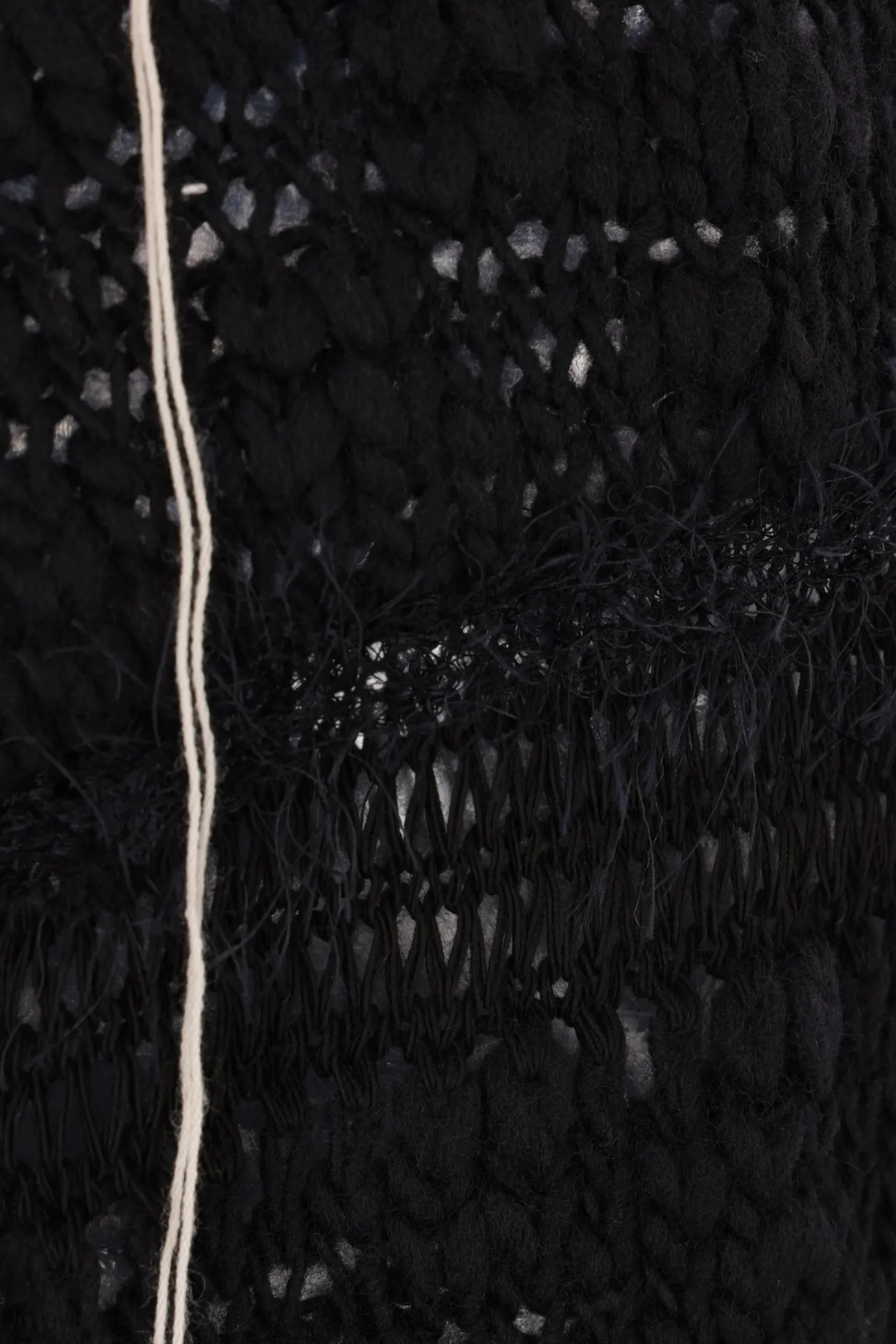 Women Y'S wool blend destructured sweater