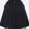 Women TOTEME wool blend embroidered scarf jacket
