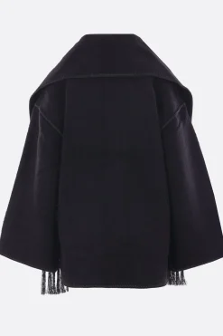 Women TOTEME wool blend embroidered scarf jacket