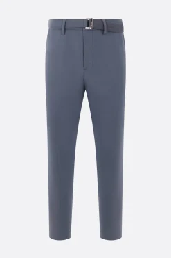 SACAI wool blend trousers with belt