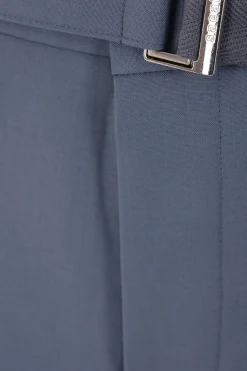 SACAI wool blend trousers with belt