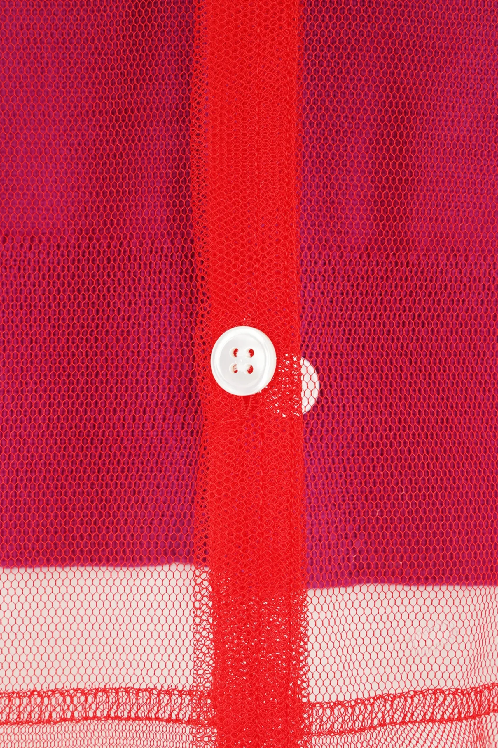 Women COMME DES GARÇONS wool cardigan with tulle layer