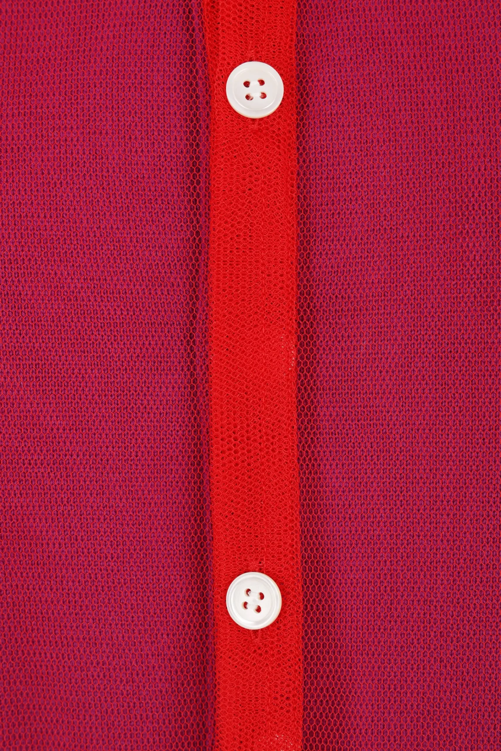 Women COMME DES GARÇONS wool cardigan with tulle layer