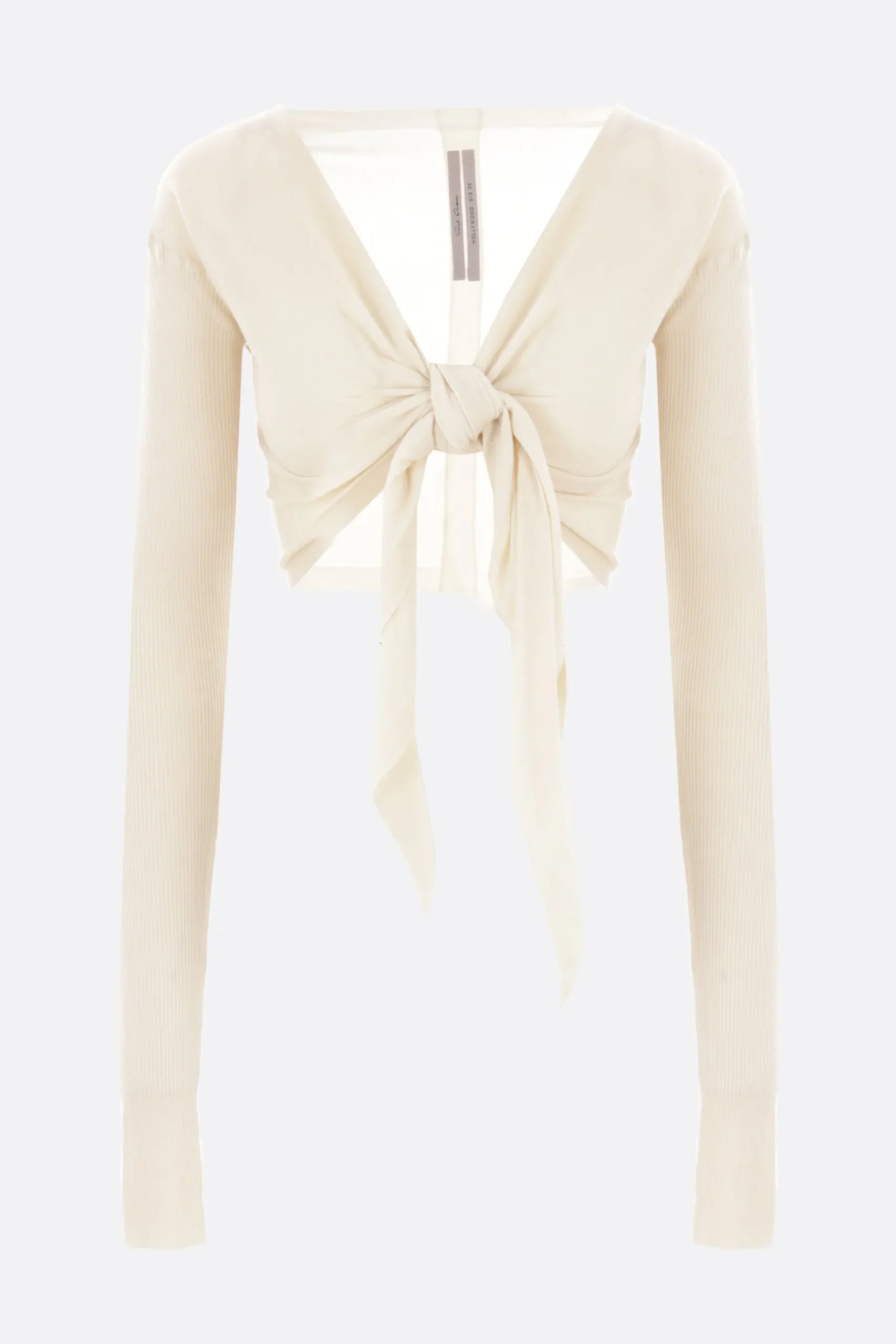 Women RICK OWENS wool crop wrap cardigan