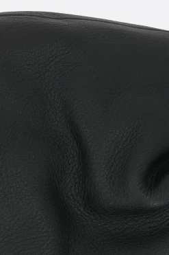 Women DISCORD YOHJI YAMAMOTO Y small grainy leather one-shoulder backpack