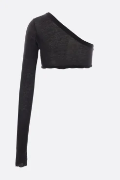 Women RICK OWENS Ziggy jersey one-shoulder top