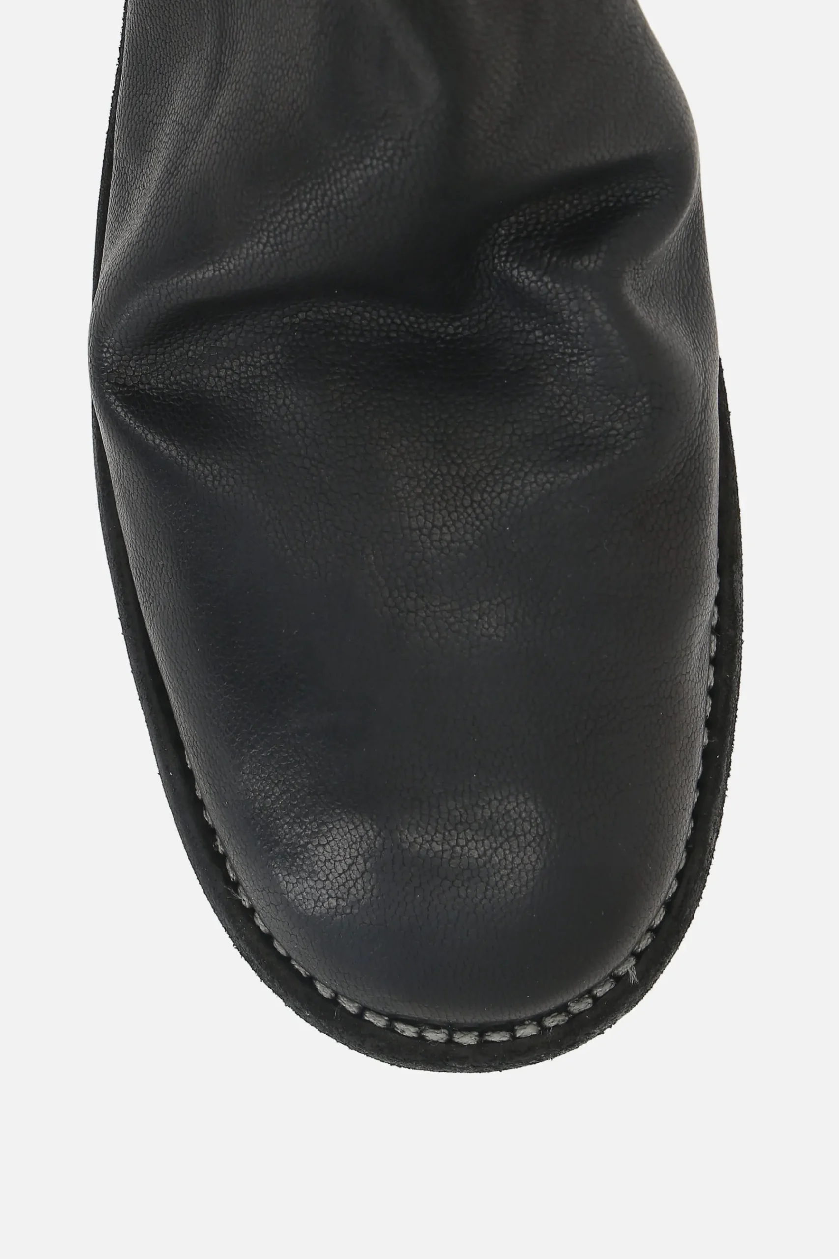 GUIDI zipped ankle boots in grainy leather